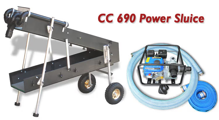 CC 690 Power Sluice – High-Performance Gold Prospecting Highbanker Package