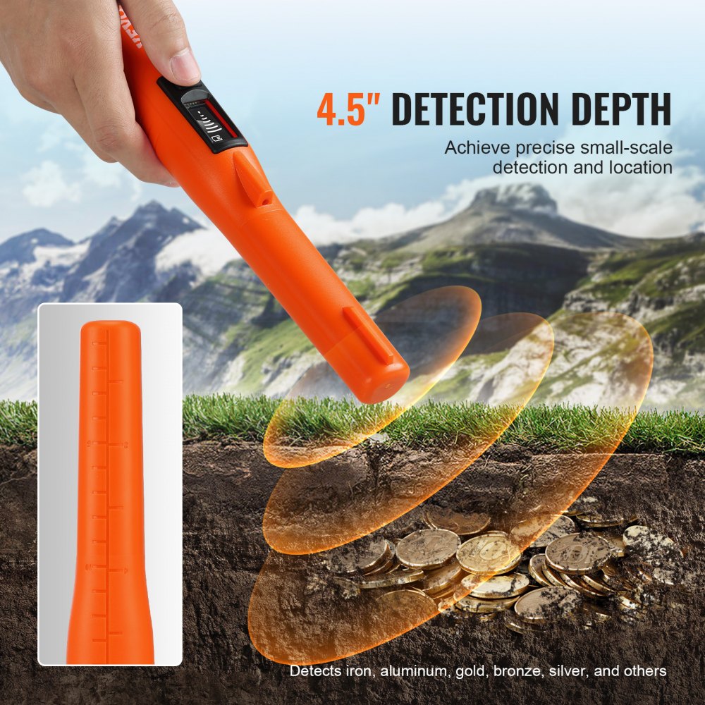 Metal Detector Pinpointer, IP68 Fully Waterproof Handheld Pin Pointer Wand