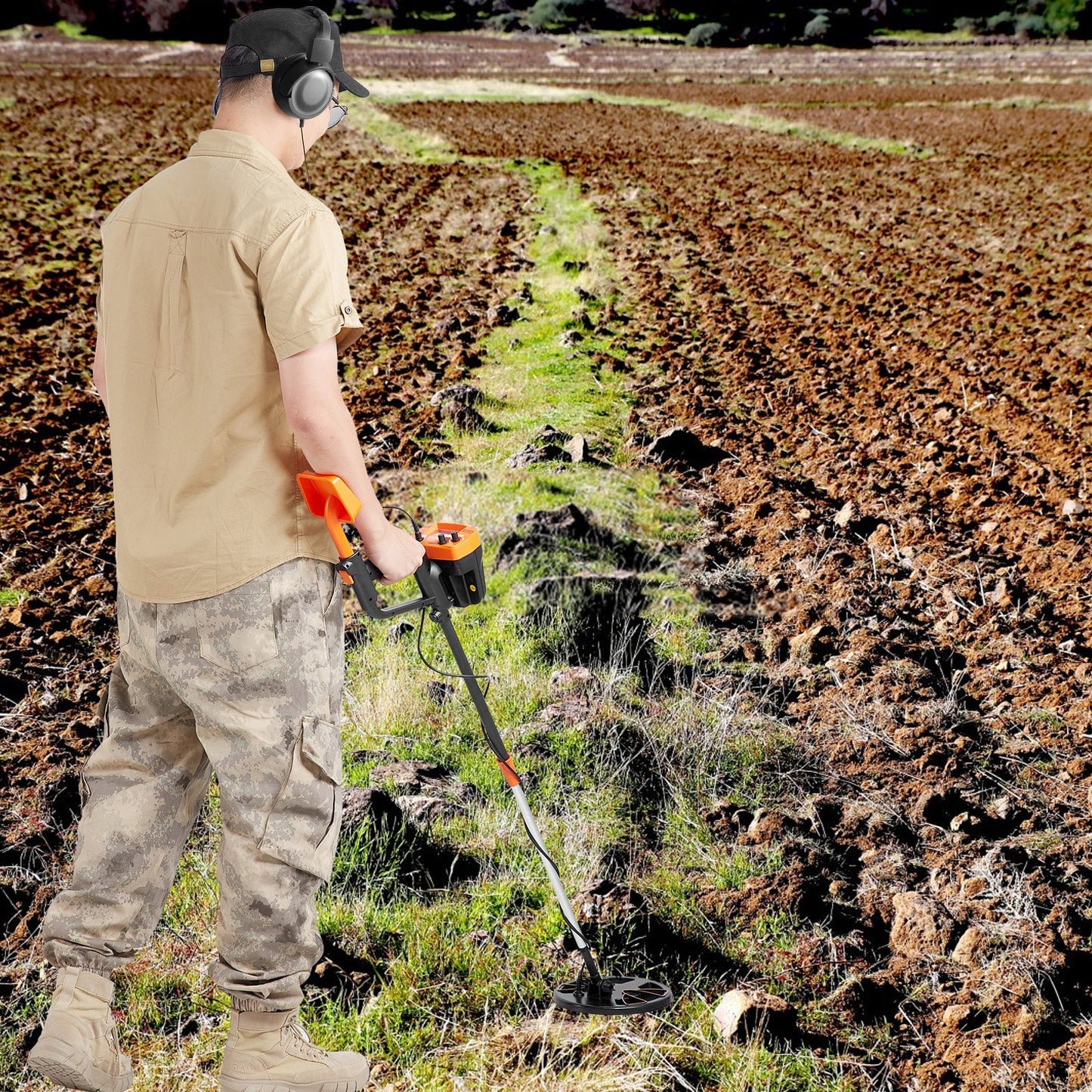 Metal Detector for Adults & Kids, 8 Inch Waterproof Search Coil with High Accuracy Pointer Display