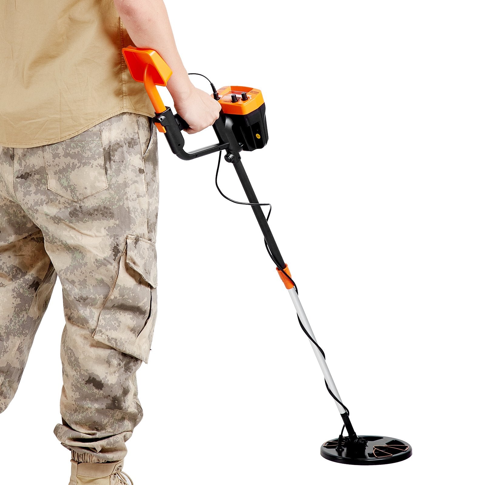 Metal Detector for Adults & Kids, 8 Inch Waterproof Search Coil with High Accuracy Pointer Display