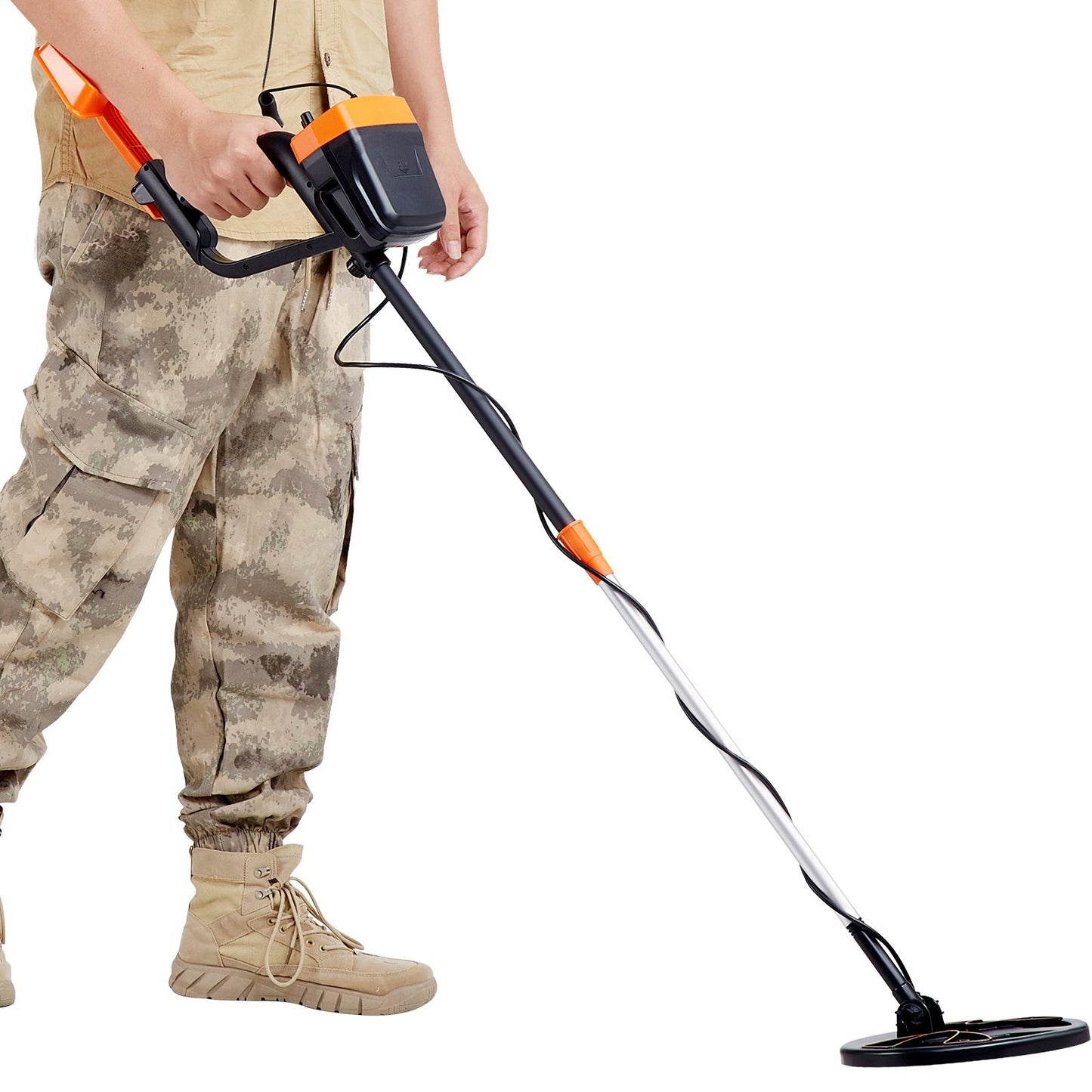 Metal Detector for Adults & Kids, 8 Inch Waterproof Search Coil with High Accuracy Pointer Display