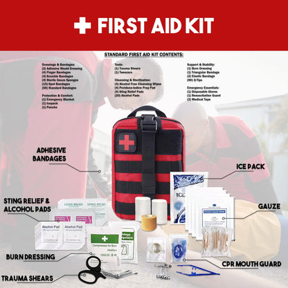 2 Person 5 Day Survival Bags with Survival Kit Tools and Camping Equipment