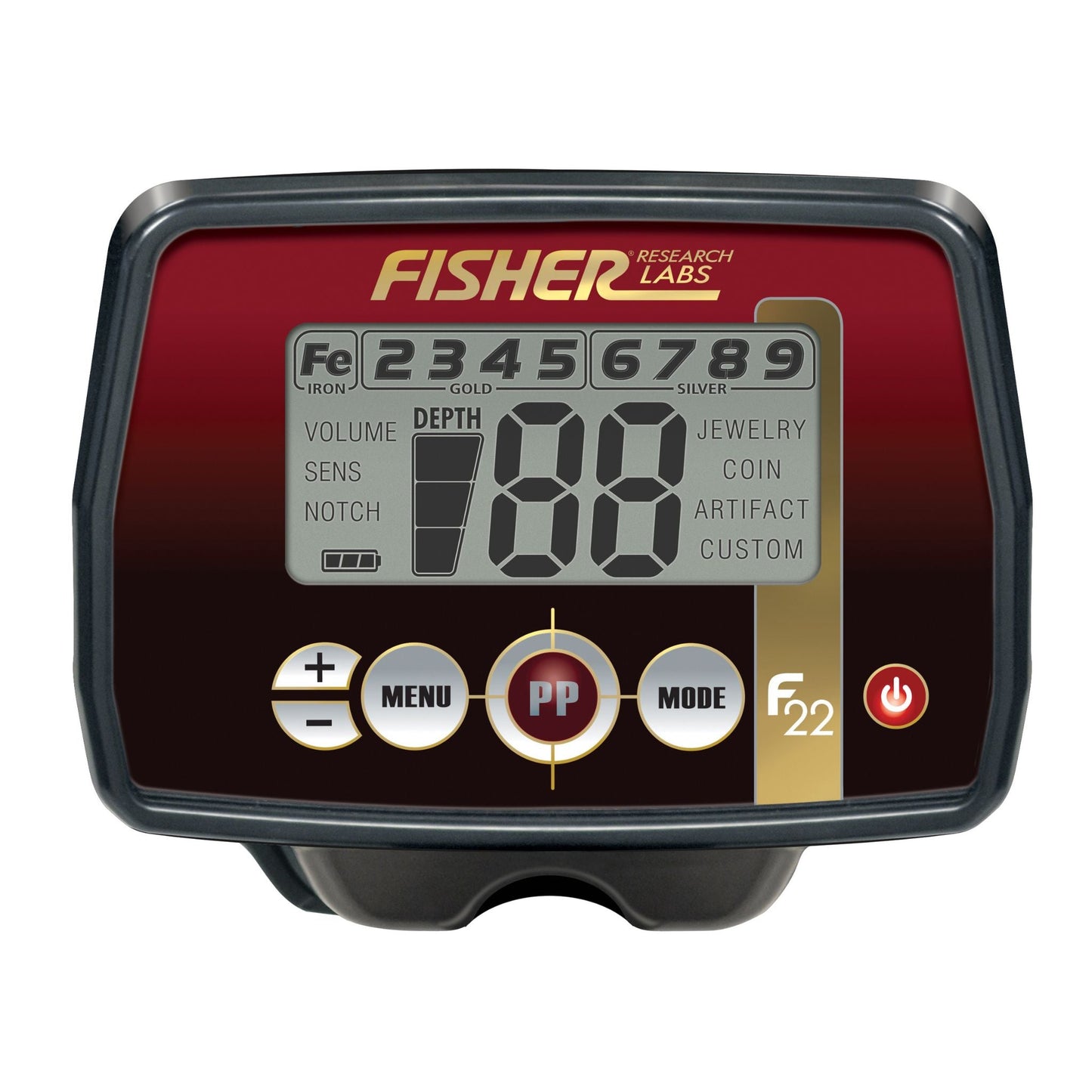 Fisher F22 Weatherproof Metal Detector