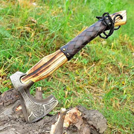 Custom Hand Made Forged High Carbon Steel Axe Superb Design Axe Hatchet Tomahawk WH 3549