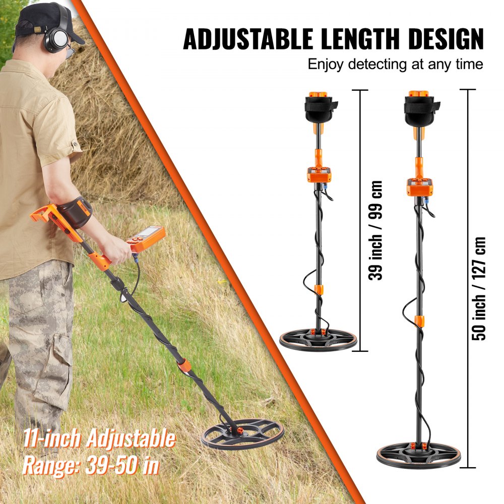 Waterproof Metal Detector, Professional Rechargeable Gold Detector for Detecting Gold Treasure Hunting
